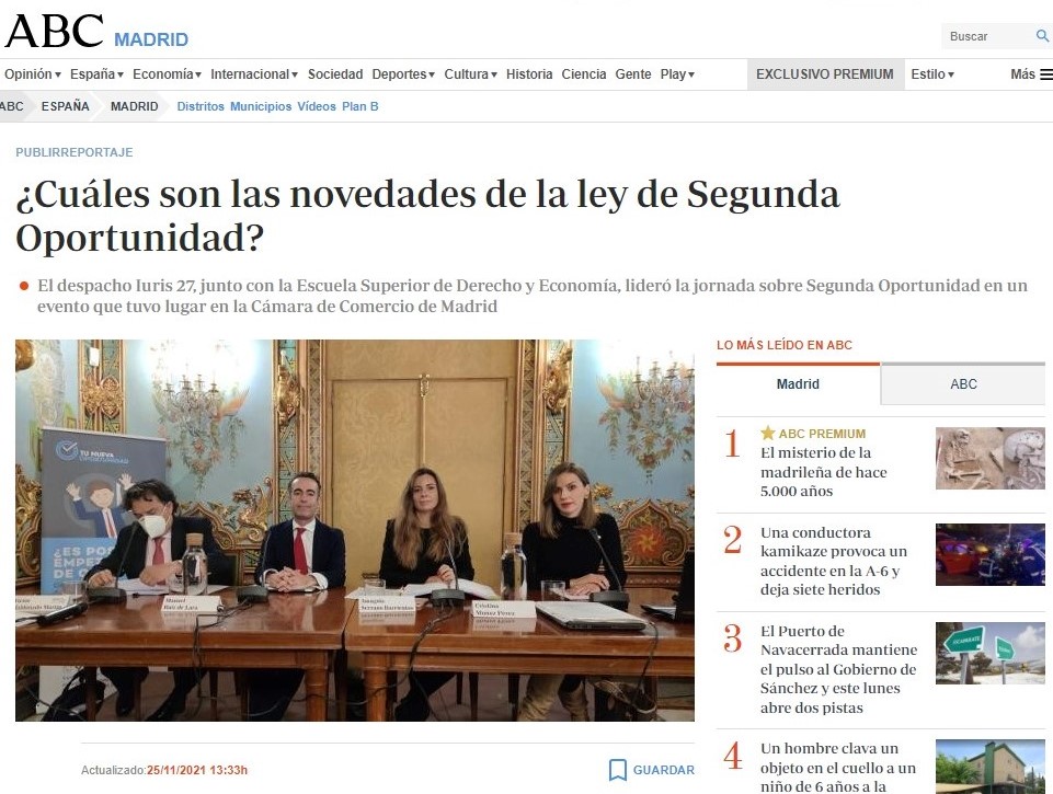 Noticiad ABC mecanismo de segunda oportunidad 2021